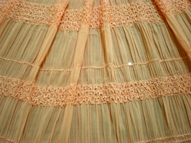 2.Peach Crinkle Chiffon